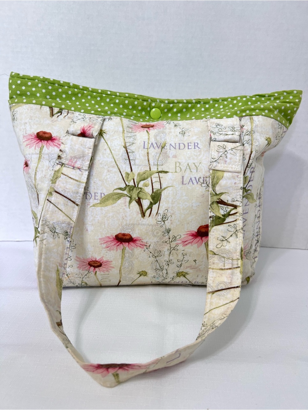 Handmade Floral Herb Garden Girl Prairie Cottagecore Bloomcore Handbag Tote Bag